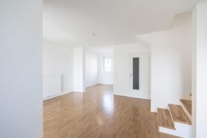 Neubauobjekte der Siedlung Bartholomä in der Naturlandschaft