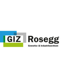 Logo der GIZ GmbH mit farbigen Rechtecken und schwarzer Schrift