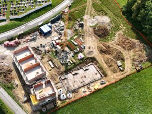 Geförderter Wohnbau in St. Bartholomä - Luftaufnahme