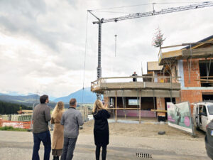 Gleichenfeier beim Einfamilienhaus in Trofaiach