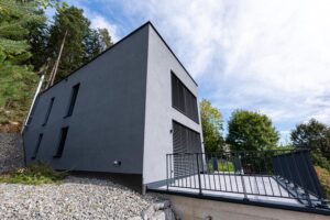 Architekturdetaill und stilvolles Design bei einem Einfamilienhaus in Frohnleiten